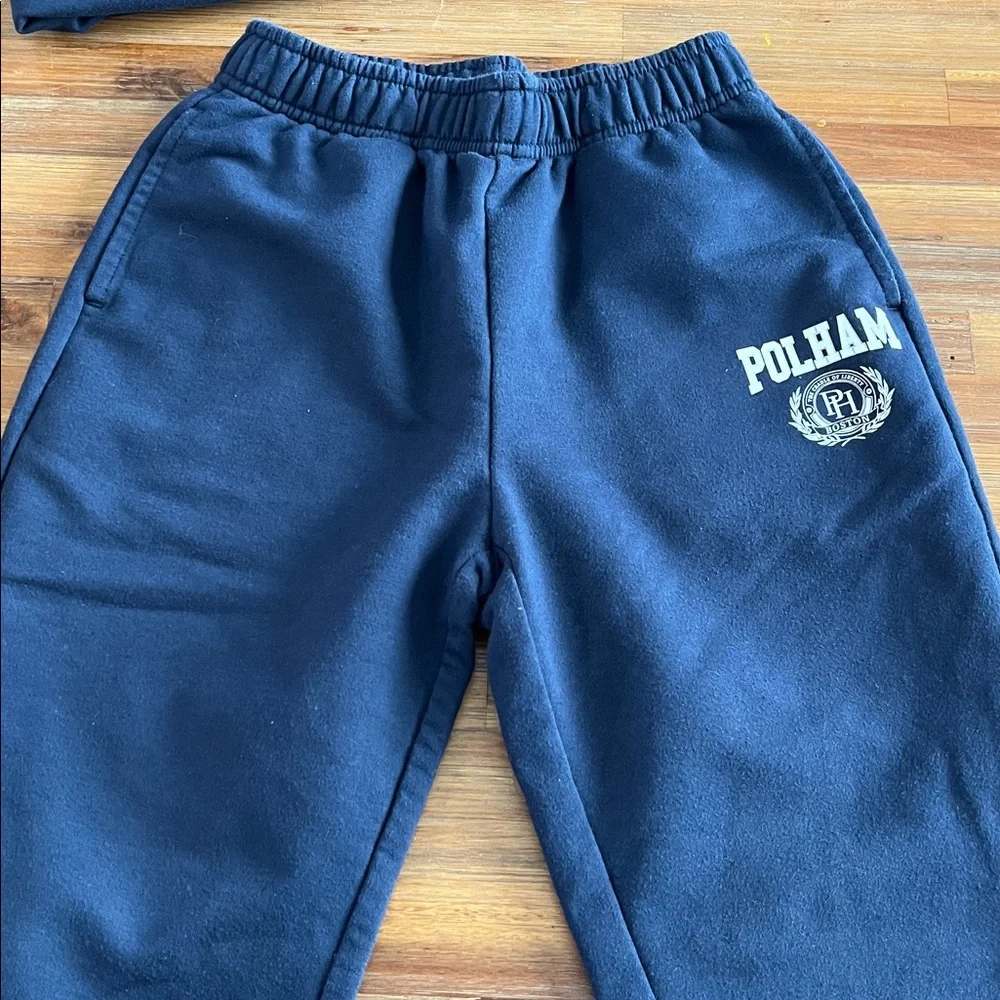 Polham Boys 2pc Navy Sweatpants Sweatshirt Matching Set Size 6-7